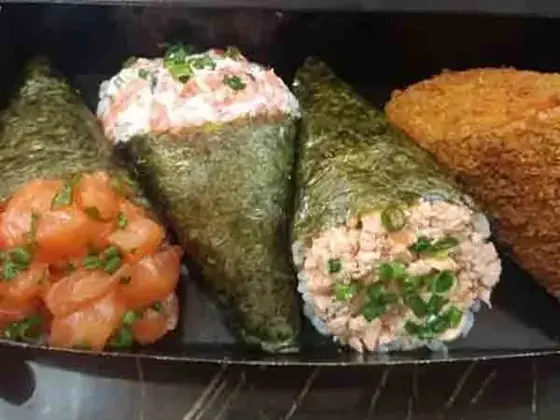 Temaki feito por Lucas